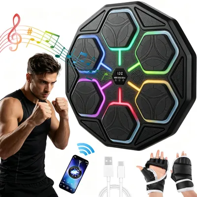 Produktbild von Boxmaschine mit Musik, Bluetooth Musikboxmaschine Wandmontage, 3 Modi und 11 Geschwindigkeiten, Heim-Trainingstrainer für Erwachsene und Kinder