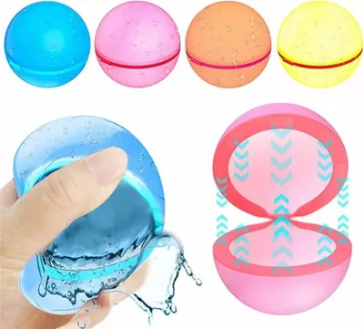 Obrázek produktu pro Vodní balónky Na opakované použití, Plnitelné Vodní bomby, Hračky do vody (4ks) - SPLASHERS