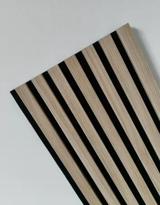 Produktbild von Lamelldekor 30x250 cm - Wandverkleidung - MDF-Lamellen - Akustikpaneele - RIVA