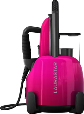 Produktbild von Laurastar Lift Plus Pinky Pop, 3-in-1 Bügelstation, Entknittert, Bügelt & Reinigt, Hygienischer Dampf, Alu-3D Sohle, Vertikales Bügeln