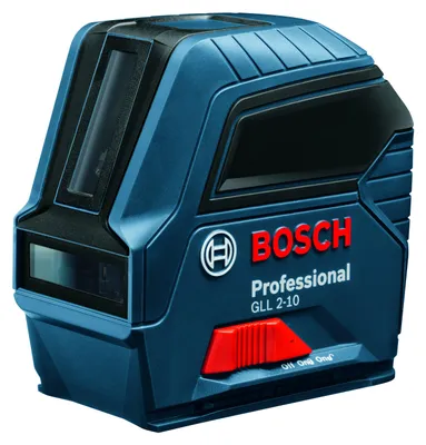Zdjęcie produktu dla Bosch GLL 2-10 Professional, 10 m, 0,3 mm/m, 4°, 650 nm, Czerwony, 630-650 nm