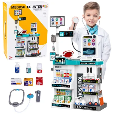 Immagine prodotto di Set Medico Grande Tavolo Medico Dottore Luci Suoni Accessori 61 Pz.