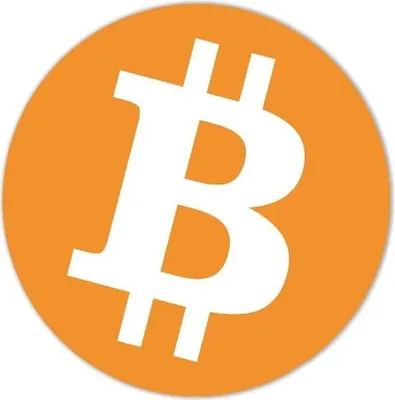 Produktbild von Aufkleber Bitcoin Logo Ø 95 mm 1 Stück