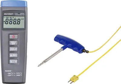 Produktbild von VOLTCRAFT K101 + TP 301 Temperatur-Messgerät Fühler-Typ K
