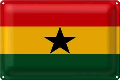 Produktbild von Blechschild Flagge Ghana 30x20cm Flag of Ghana
