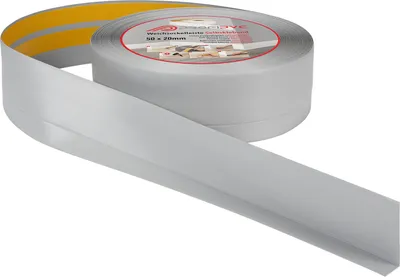 Produktbild von ProfiPVC Weichsockelleiste PVC 50x20mm 20 Meter selbstklebende Bodenleiste Knickleiste weiche Sockelleiste, Aschgrau
