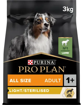 Productafbeelding van Pro Plan Hondenvoer, volwassen, gesteriliseerd, lam, 3 kg