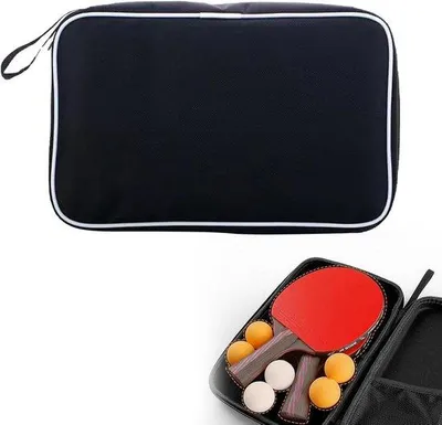Immagine prodotto di Portaracchette da ping-pong e da tennis con tasca porta-palline - 29 x 19 x 6 cm