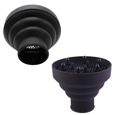 Imagen del producto de Difusor plegable de silicona, portátil y universal, para secar el cabello rizado
