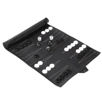 Produktbild von Reise-Backgammon Brettspiel mit Tasche