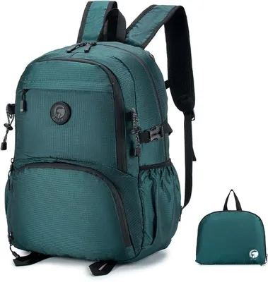Produktbild von PromoHome® Faltbarer Reiserucksack Handgepäck 40x30x15cm für Flugzeug, leicht 20L, wasserdicht, für Damen und Herren