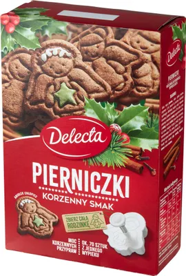 Zdjęcie produktu dla Delecta Pierniczki Mieszanka Do Wypieku Ciasta 350 G