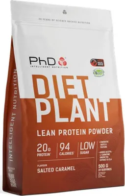 Produktbild von PhD Diet Plant Protein (500g) Salted Caramel - Eiweiße - Veganes Eiweiß