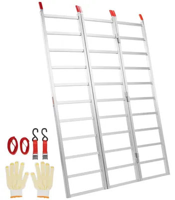Zdjęcie produktu dla Rampy Aluminiowe Vevor Potrójnie Składana Rampa 1500Lbs Z Pasami