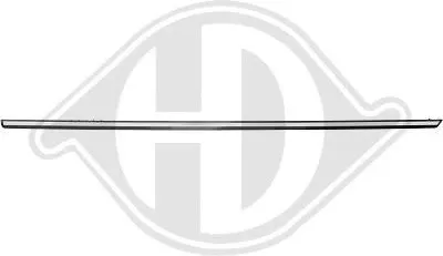 Produktbild von DIEDERICHS Zierleiste für die Tür Hinten Rechts Leiste passend für MERCEDES-BENZ Stufenheck (W123) 1611034