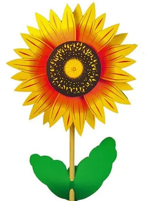 Produktbild von Windmühle Sonnenblume auf Holzstab Ø26cmx59cm