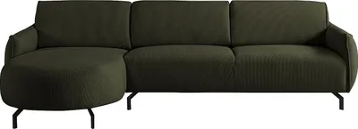 Produktbild von Ecksofa - Ecke links - Stoff - Grün - FERIONA