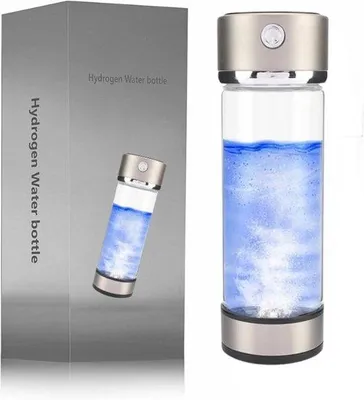 Image de Bouteille d'eau Hydrogen pour adultes - 420 ml - Bouteille filtrante enrichie en antioxydants