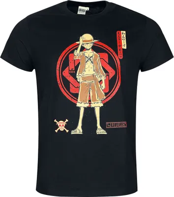 Produktbild von One Piece T-Shirt Herren Monkey D. Ruffy schwarz M