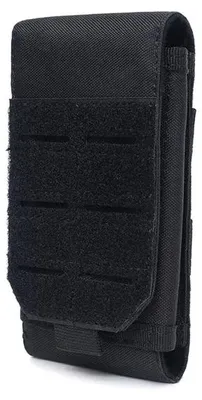 Produktbild von Gürteltasche - EDC-Werkzeugtasche - Oxford-Gewebe - Wasserdicht - Handyfach - Schwarz