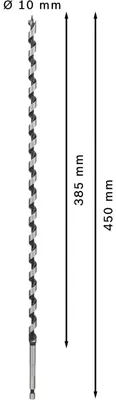Obrázok produktu pre Bosch 2 608 597 641, Vŕtačka, 1 cm, 450 mm, Pevné drevo, mäkké drevo, 36 cm, Šesťhranná hlavica