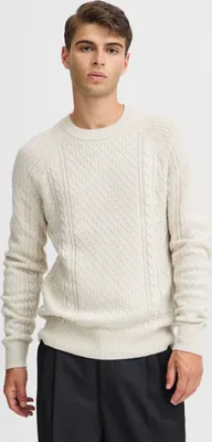 Produktbild von Casual Friday CFKRISTIAN Herren Strickpullover Pullover Pulli mit Rippbündchen Rippkragen Regular fit