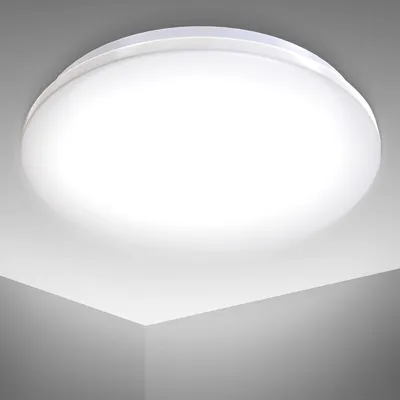 Produktbild von LED Deckenlampe 12W Bad-Lampen IP44 Badezimmer-Leuchte 4000K Deckenleuchte 230V