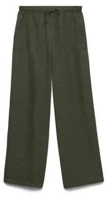 Produktbild von Vero Moda 10316385_1646_59, Basic-Hose, Weiblich, Grün, XS, Max. shrinkage 5%; Wash inside out; Wash with similar colours, Line drying, Nicht bleichen