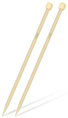 Produktbild von Stricknadeln Bambus 35 cm 10 mm 2 Stück für Decken und Schals