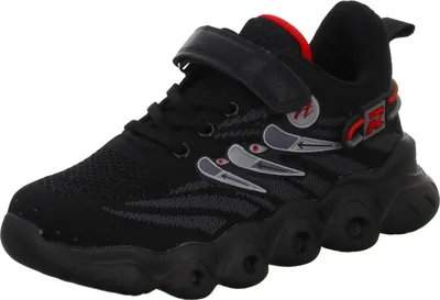 Produktbild von Sneakers Kinder-Jungen-Sneaker-Slipper-Klettschuh Schwarz, Farbe:schwarz, EU Größe:33