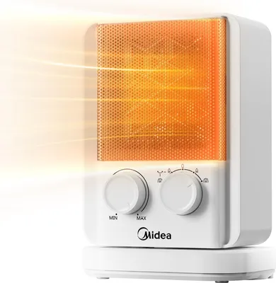 Produktbild von Midea NTY20-22E, Elektrischer Raumheizlüfter, Drinnen, Tisch/Bank, Flur, Tisch, Weiß, Kunststoff, 2000 W