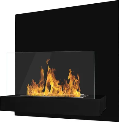 BOARD Ethanol-Kamin **Schwarz** gelkaminethanolkamin Wand