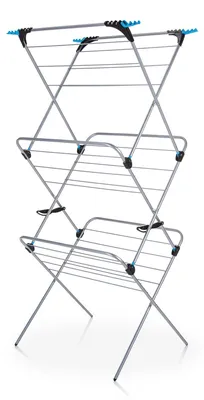 Image de Minky, étendoir à linge à 3 niveaux, surface de séchage de 21 mètres, pliable, gain de place