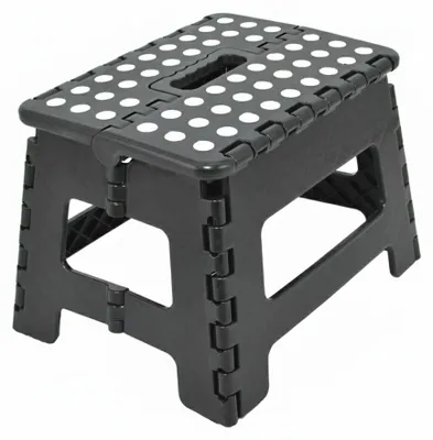 Produktbild von AW Tools - Tritthocker, Kunststoff, Zusammenfaltbar AW1065 (38 cm x 28 cm x 32 cm) (Schwarz)