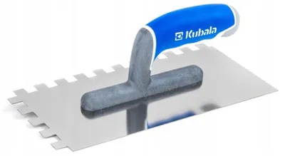 Produktbild von Kubala Zahnspachtel XL 130x270 mm Edelstahl 12x12 Softgriff Masterline