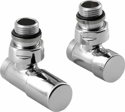 Image de Sapho Compact - Set de vannes de raccordement d'angle manuel, chromé CP5015S