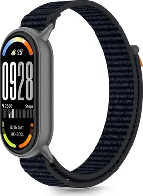 Immagine prodotto di Tech-Protect watch strap Nylon Stripe Xiaomi Smart Band 8/9/10, black/orange