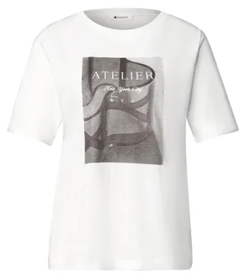 Produktbild von Street One photo print shirt off white 42