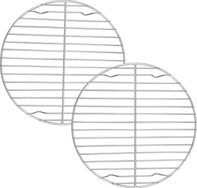 Immagine prodotto di Set di 2 griglie di raffreddamento rotonde Onader in acciaio inox 23cm 2 pezzi