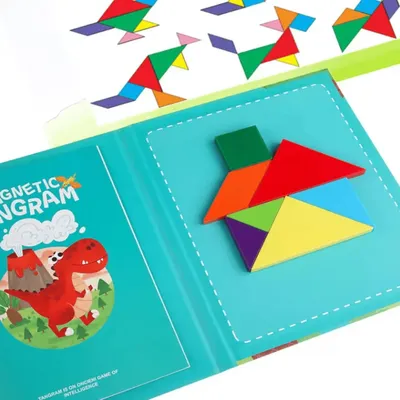 Obrázok produktu pre Magnetické 3D puzzle - Tangramy