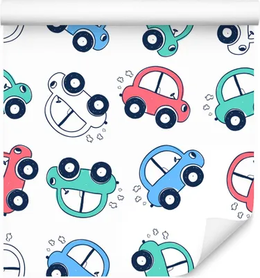 Produktbild von 10m VLIES TAPETE Rolle Kinderzimmer Autos Transport Himmel Wolken XXL