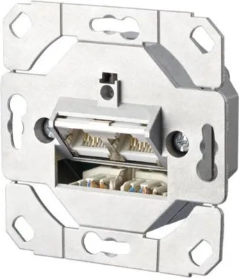 Obrázok produktu pre METZ CONNECT 130C381200-I Zásuvka strieborná (130C381200-I-90)