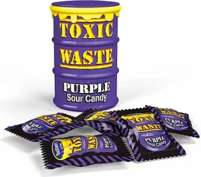 Produktbild von Toxic Waste Lila Saure Bonbons Trommel 42g