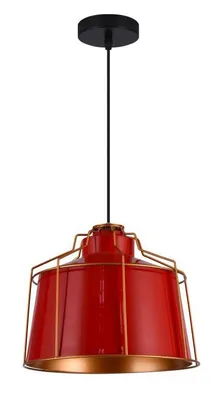 Produktbild von GTV- Pendelleuchte GOA Deckenleuchte AC220-240V,50/60Hz,1*E27, IP20,DURCHM. 32 CM, einzeln, rot