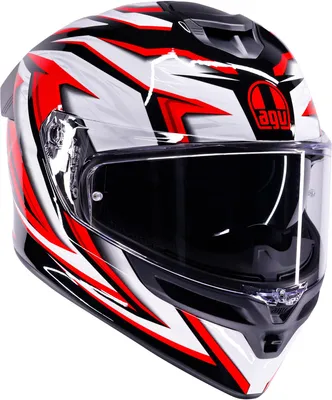 Zdjęcie produktu dla Kask AGV K5 Zenithar, czarno-biało-czerwony, rozmiar M (57/58)