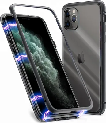 Produktbild von Apple iPhone 11 Pro Magnet Bumper Schwarz-Transparent