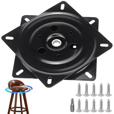 Obrázek produktu pro Otočný talíř Otočný kruh - 149 x 149 x 15 mm - Nosnost 150 kg - Černá