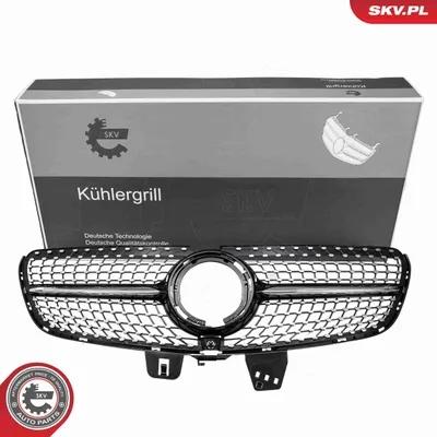 Produktbild von ESEN SKV 66SKV618 Kühlergrill Frontgrill passend für MERCEDES-BENZ V-Klasse (W447) Glänzend Schwarz