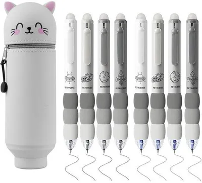 Produktbild von Silikon-Schreibtischhüllen 2-in-1 mit 8 Gummistiften
