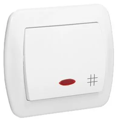 Obrázek produktu pro Kontakt-Simon AW7L/11, Plast, Bílá, IP20, 250 V, 10 A, 90 mm
